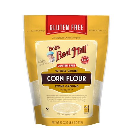 Bobs Red Mill Natural Foods Bob's Red Mill Gluten Free Corn Flour 22 oz. Pouches, PK4 1617S224